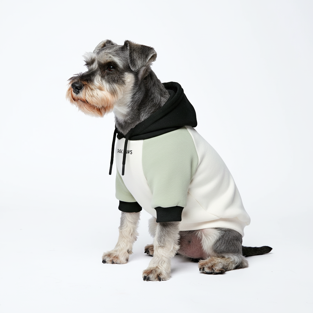 Olive Cream Dog Hoodie - Image 3