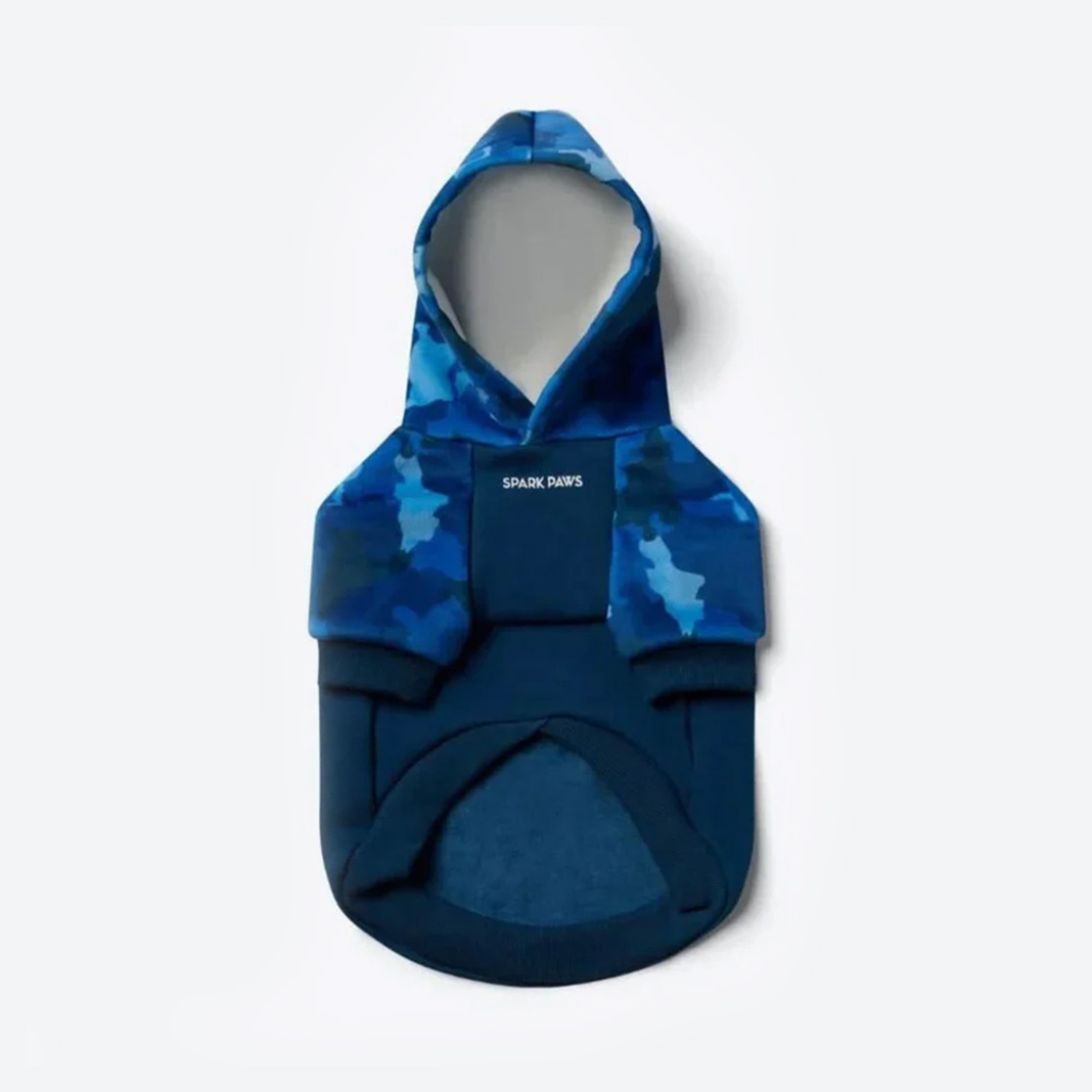 Blue Camo Dog Hoodie - Image 9