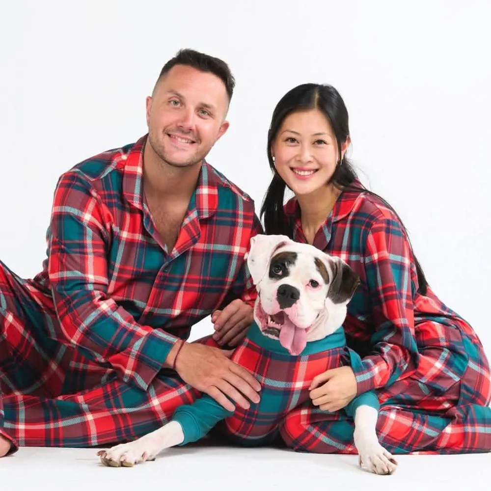 Dog Pajama - Green and Red Plaid - Image 11