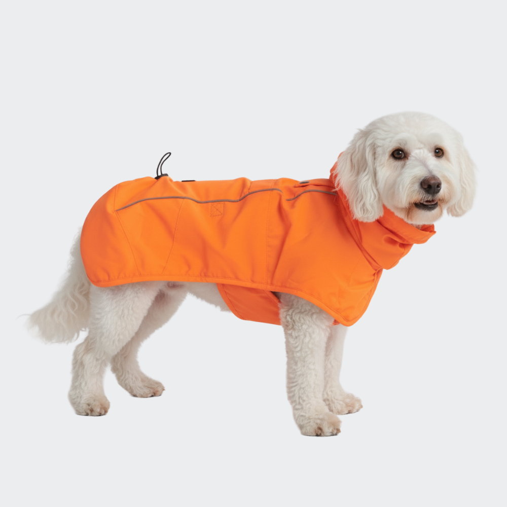 Breatheshield™ Dog Raincoat - Neon Orange - Image 4