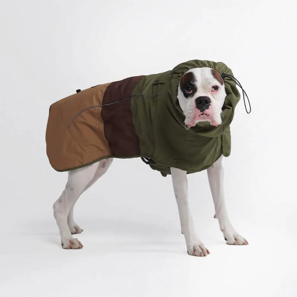 Breatheshield™ Dog Raincoat - Green Brown Tan - Image 4