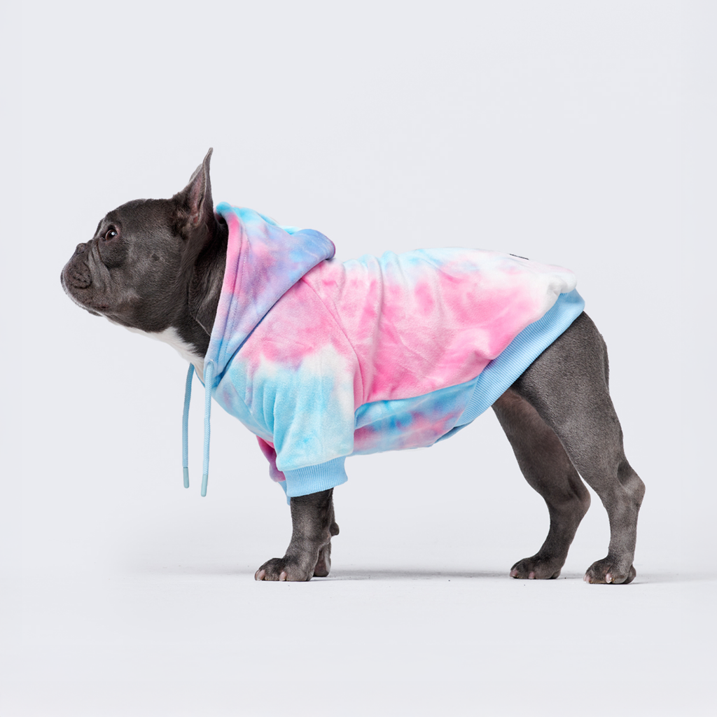 Velvet Dog Hoodie - Snow Cone - Image 3