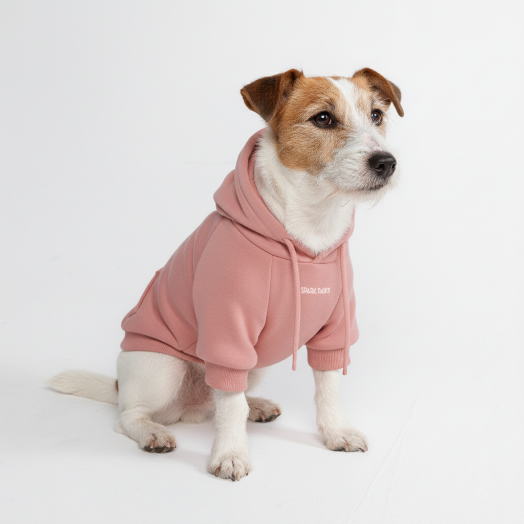 Essential Dog Hoodie - Dusty Pink - Image 3