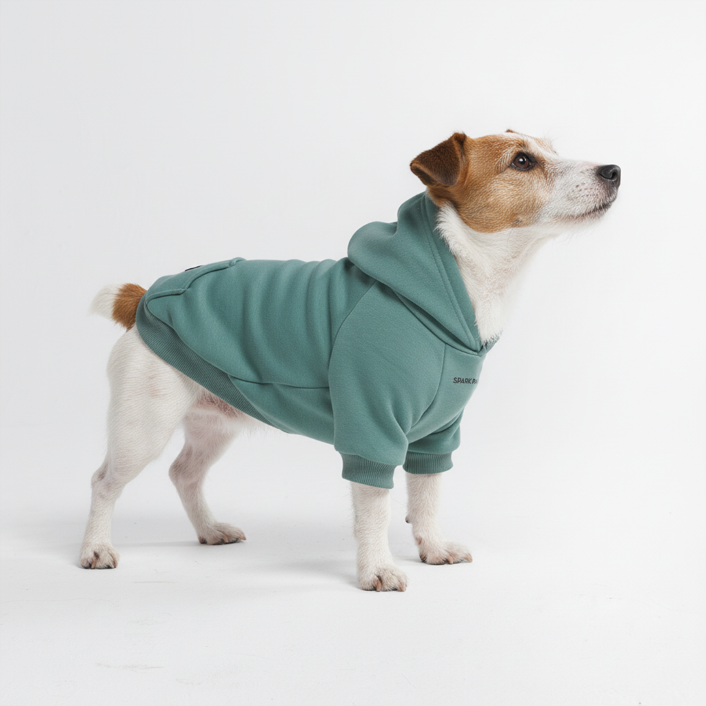 Essential Dog Hoodie - Teal - Image 4