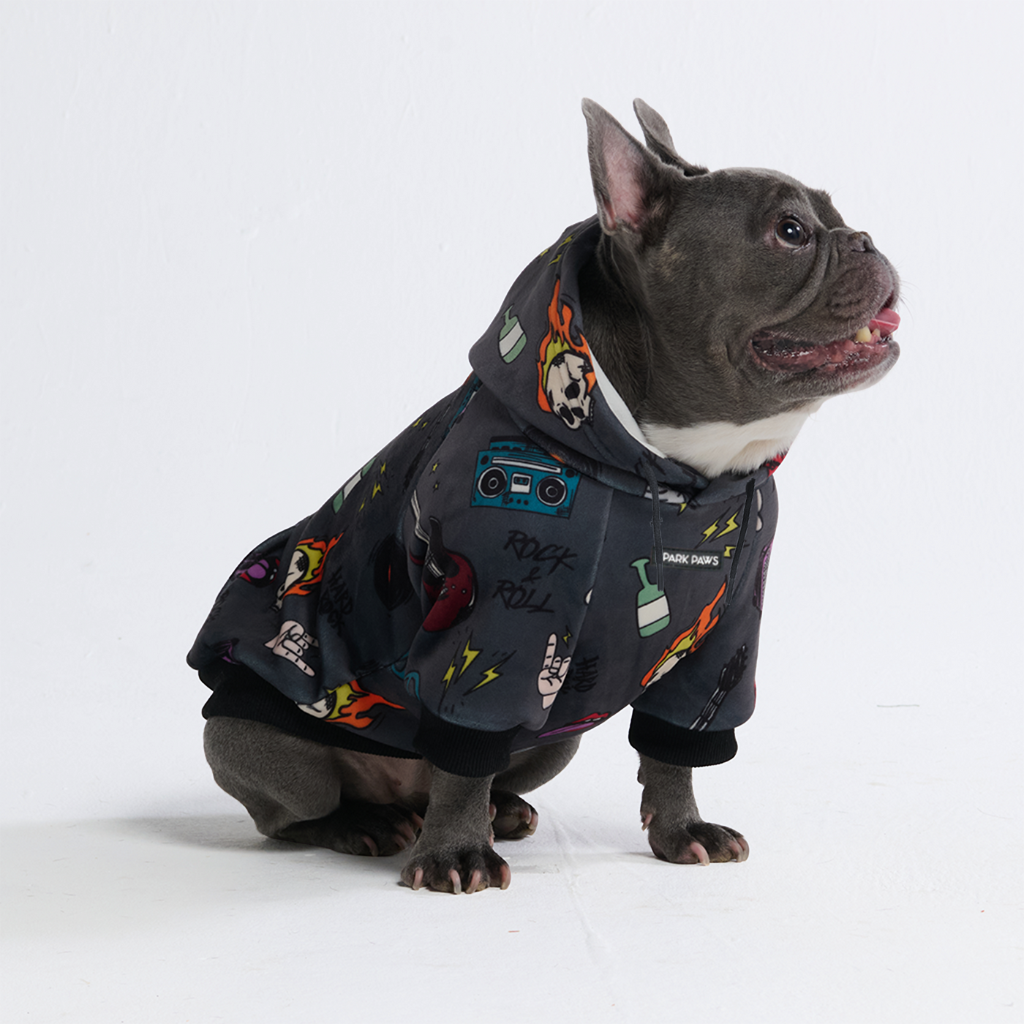 Rock and Roll Dog Hoodie - Image 5