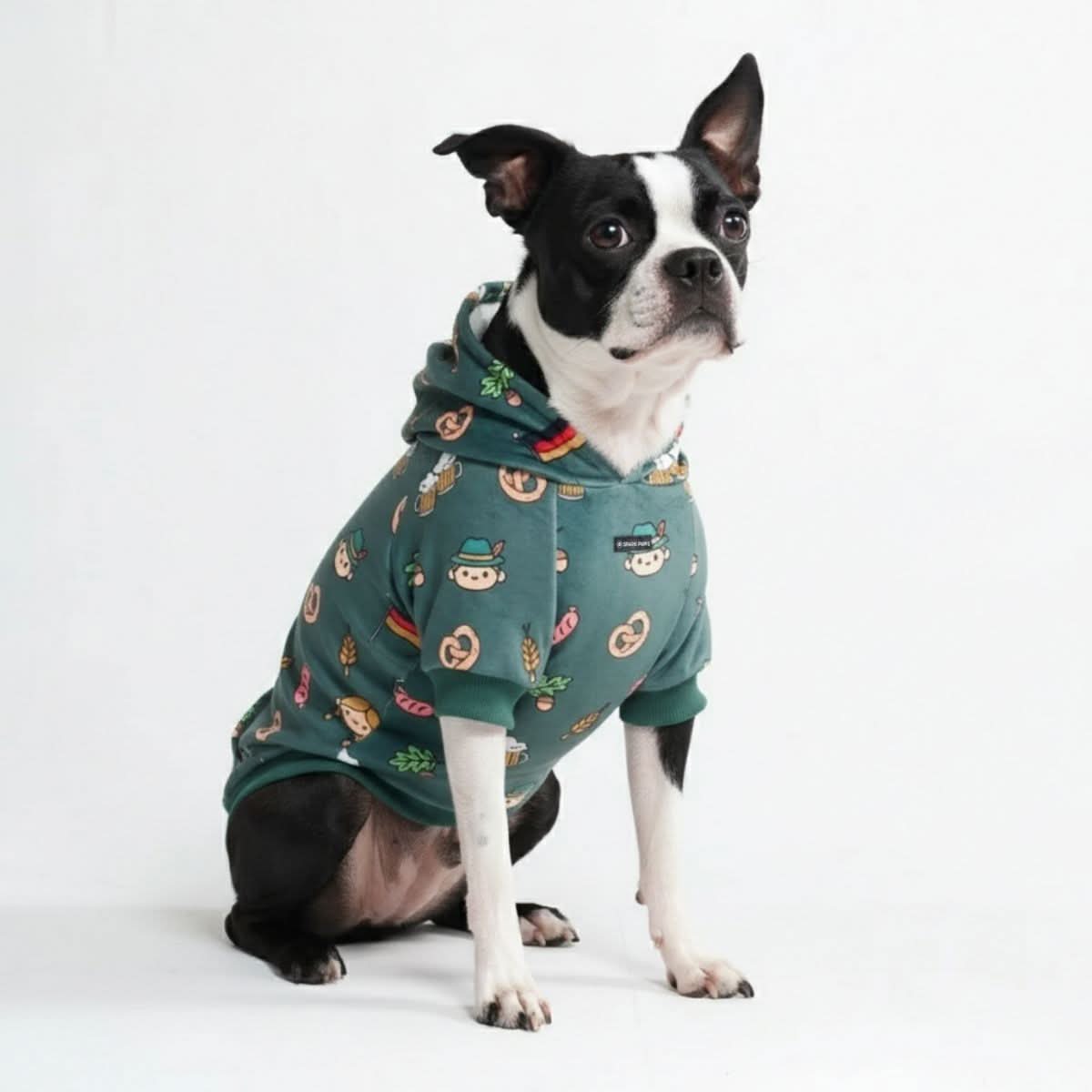 The Germany Dog Hoodie - Dark Green - Image 3