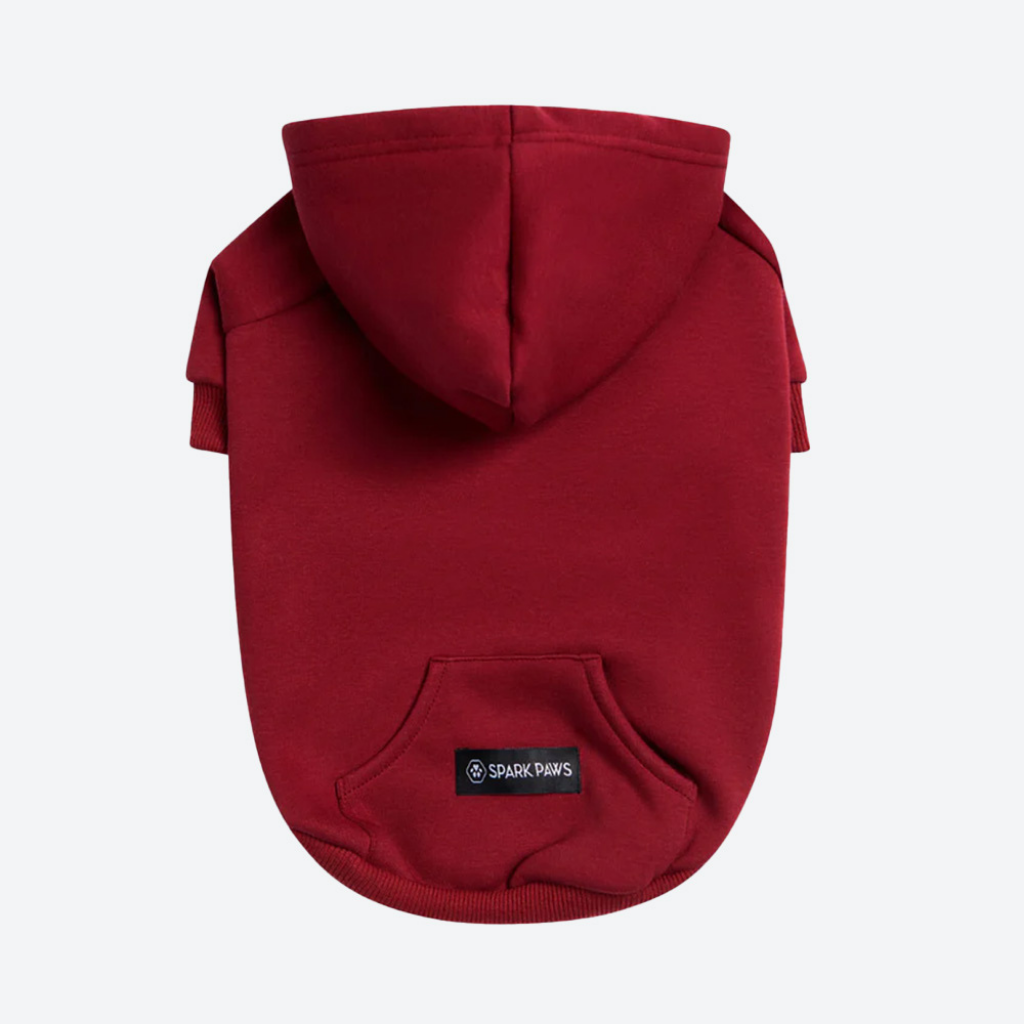 Essential Dog Hoodie - Burgundy - Image 10