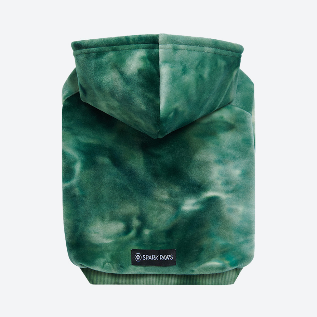 Velvet Dog Hoodie - Emerald Green - Image 10