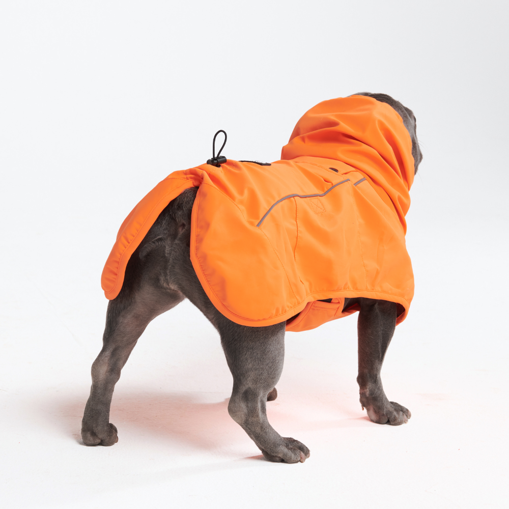 Breatheshield™ Dog Raincoat - Neon Orange - Image 7