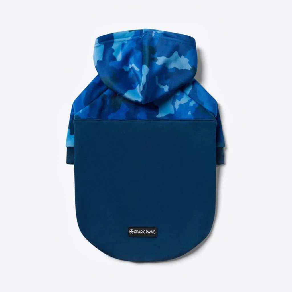 Blue Camo Dog Hoodie - Image 10
