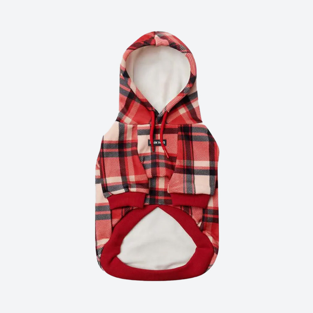 Red Plaid Dog Hoodie - Image 9