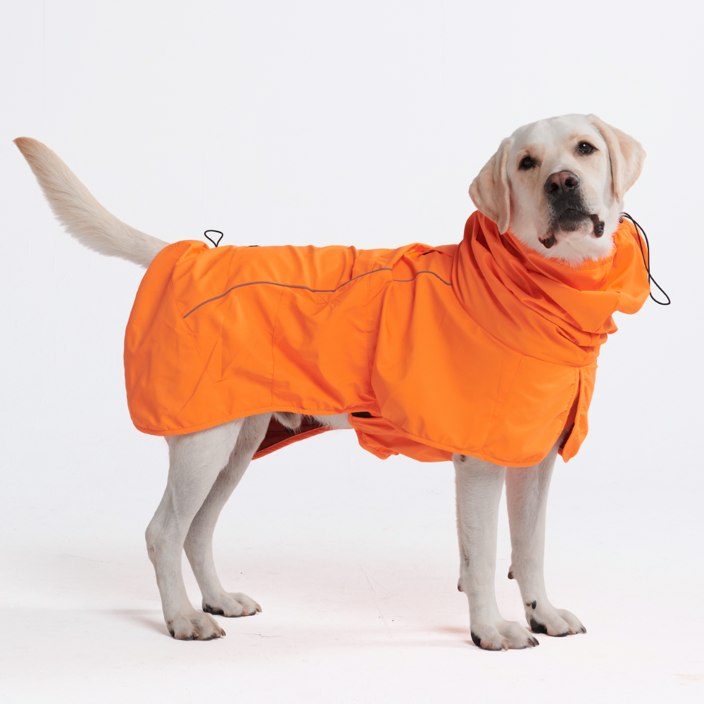Breatheshield™ Dog Raincoat - Neon Orange - Image 5