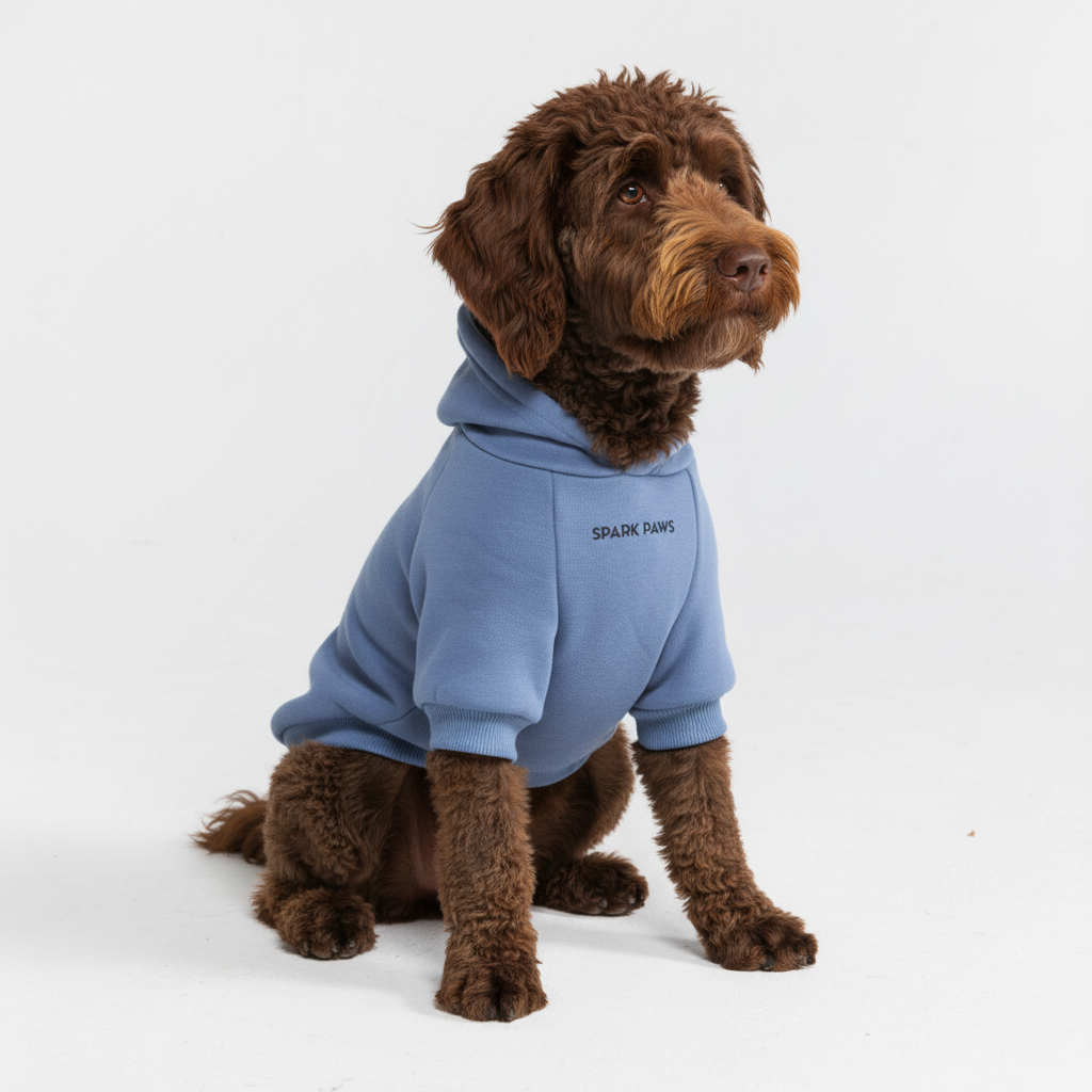 Essential Dog Hoodie - Slate Blue - Image 5