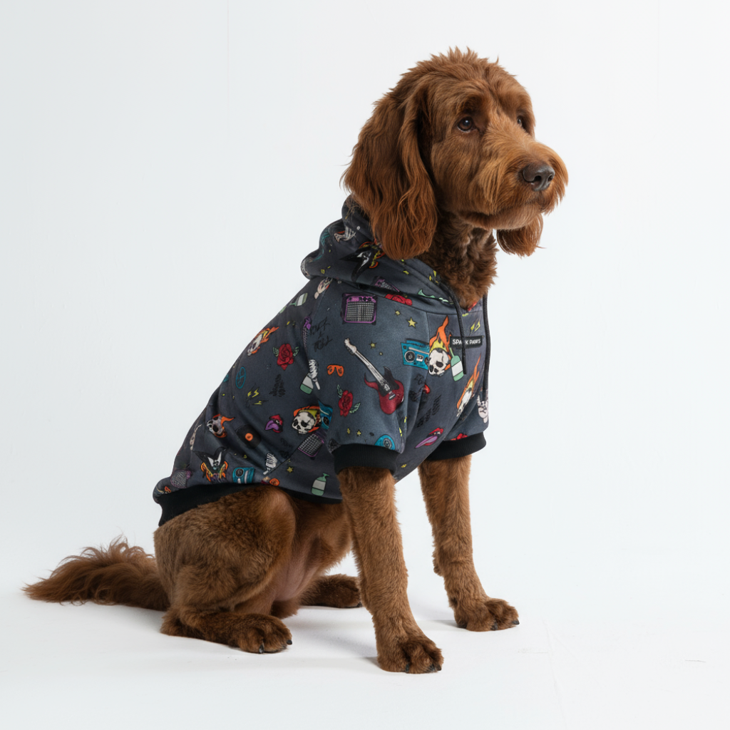 Rock and Roll Dog Hoodie - Image 6