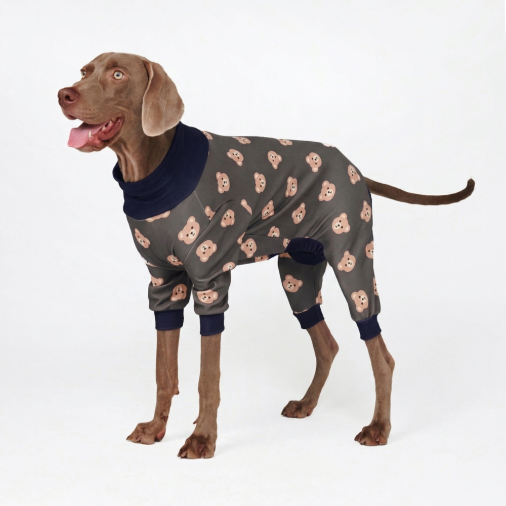 Dog Pajama - Bear Black