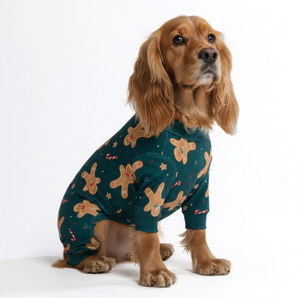 Dog Christmas Pajama - Gingerbread Man - Image 4