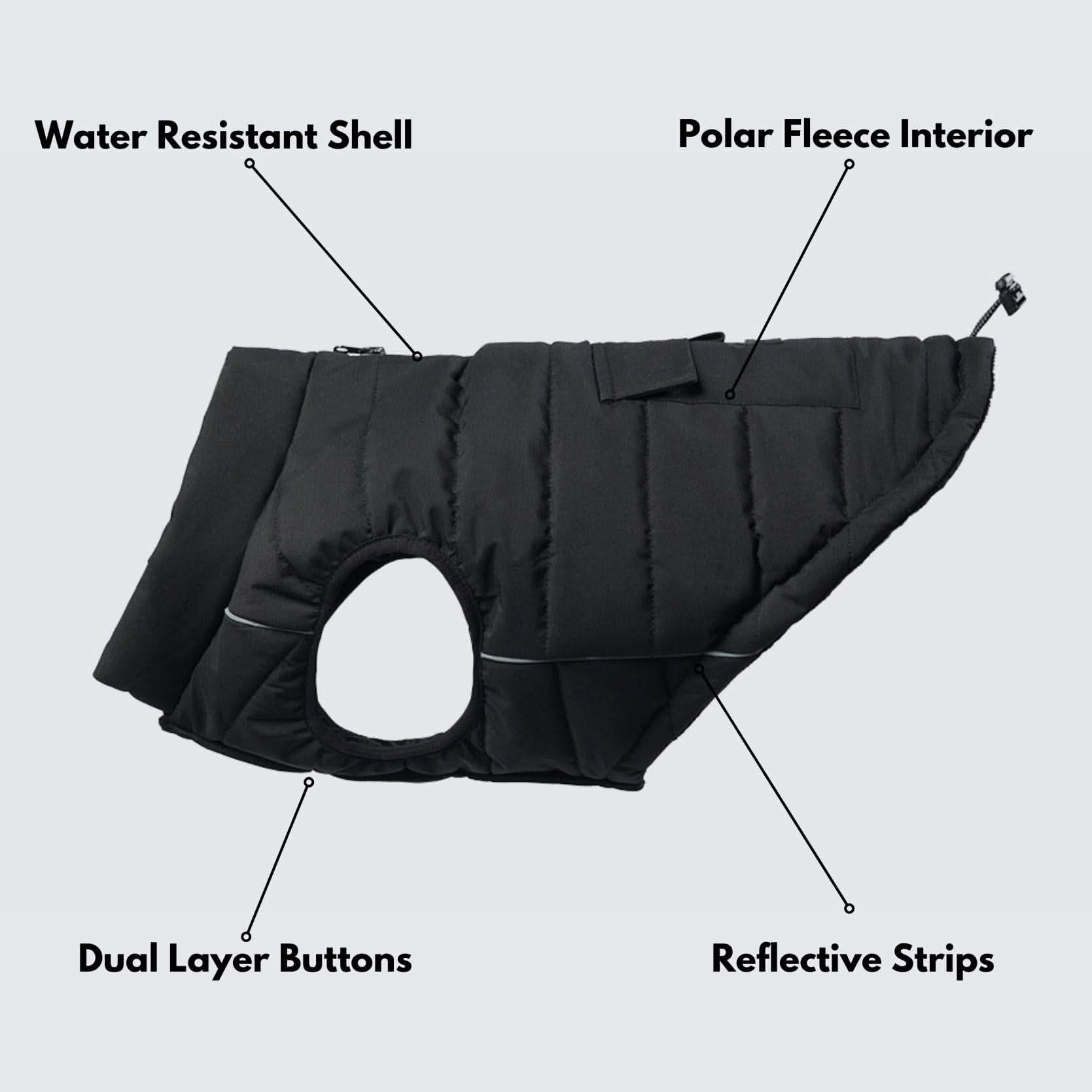 WarmShield Water-Resistant Jacket - Black - Image 10