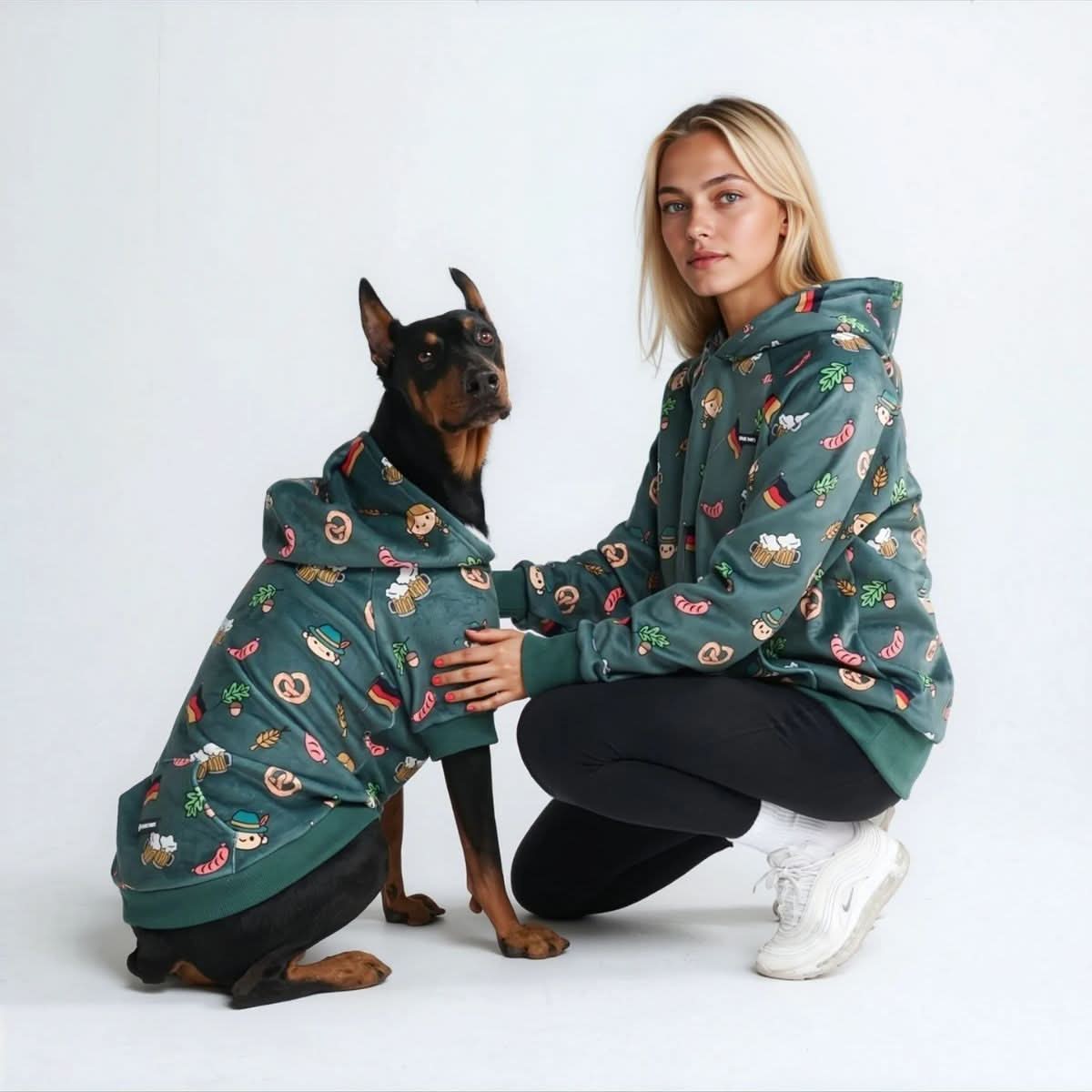 The Germany Dog Hoodie - Dark Green - Image 9