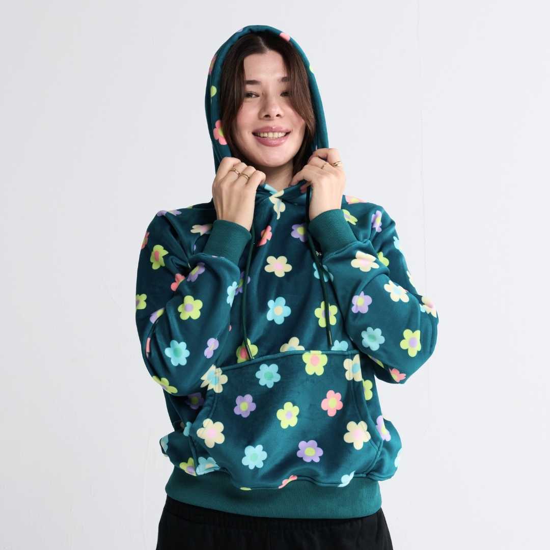 Daisy Human Hoodie - Green - Image 2