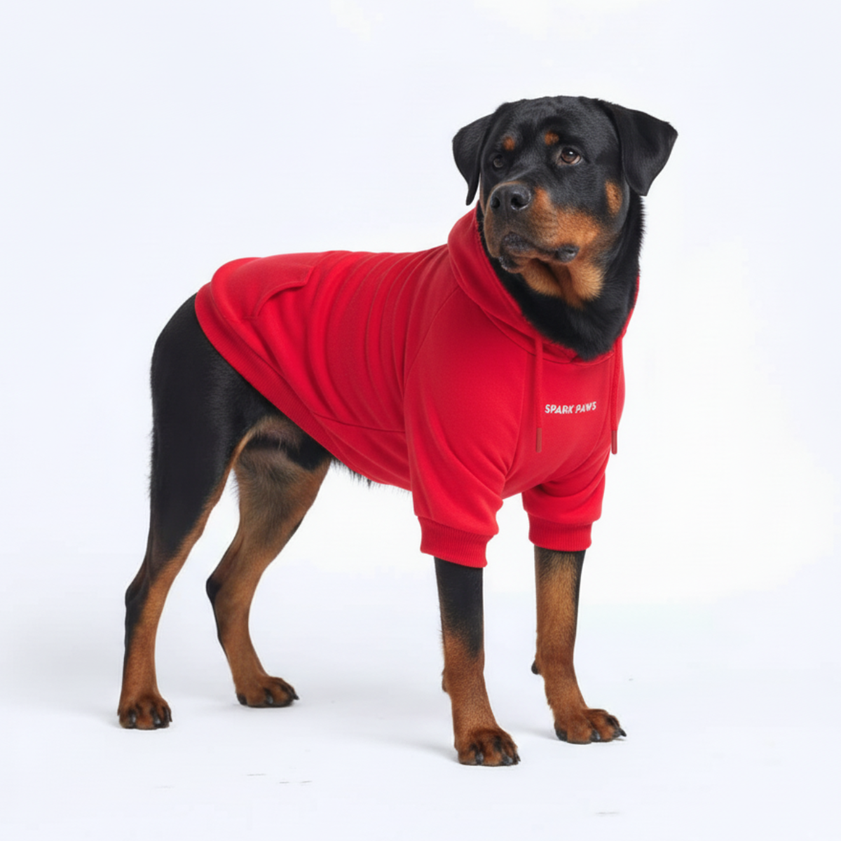 Essential Dog Hoodie - Crimson Red - Image 6
