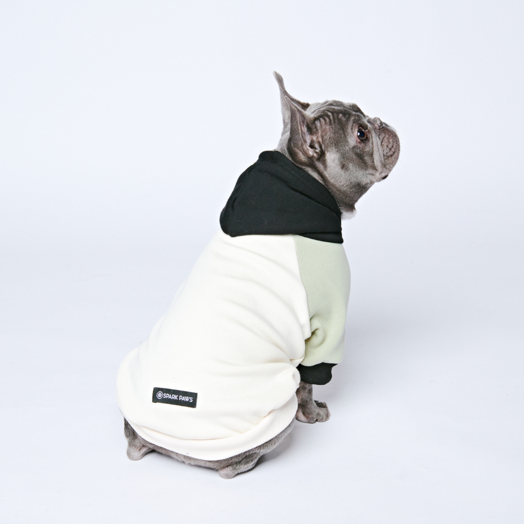 Olive Cream Dog Hoodie - Image 12