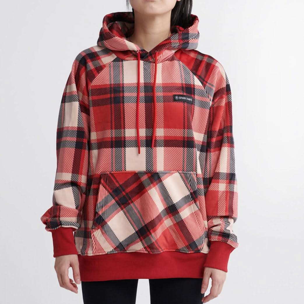 Red Plaid Human Hoodie - Image 3