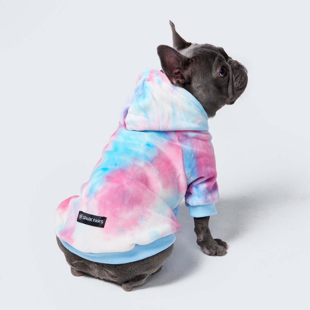 Velvet Dog Hoodie - Snow Cone - Image 11