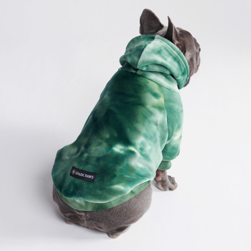 Velvet Dog Hoodie - Emerald Green - Image 11