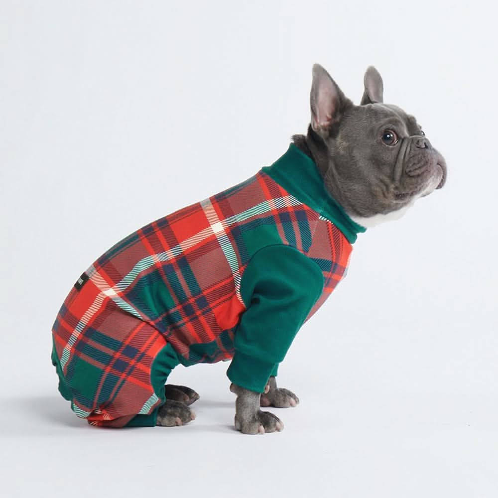 Dog Pajama - Green and Red Plaid - Image 8