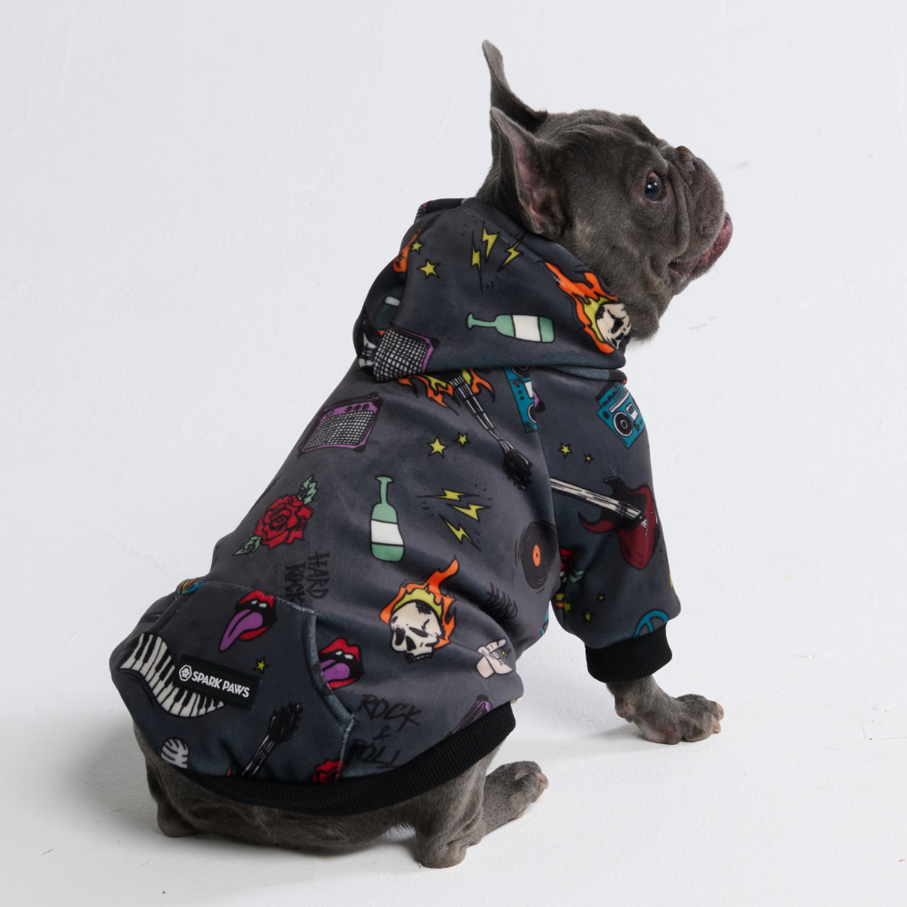 Rock and Roll Dog Hoodie - Image 10