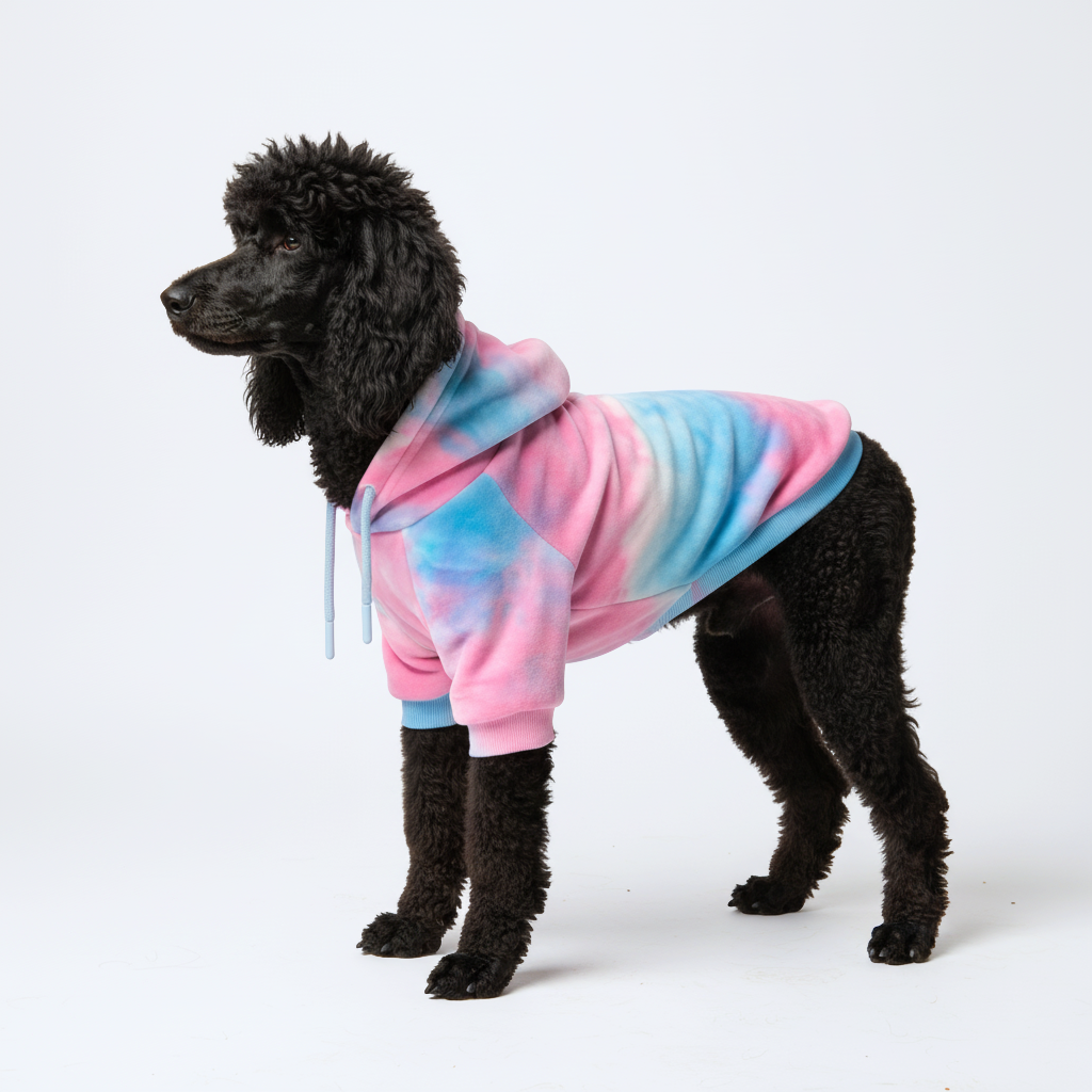 Velvet Dog Hoodie - Snow Cone - Image 5