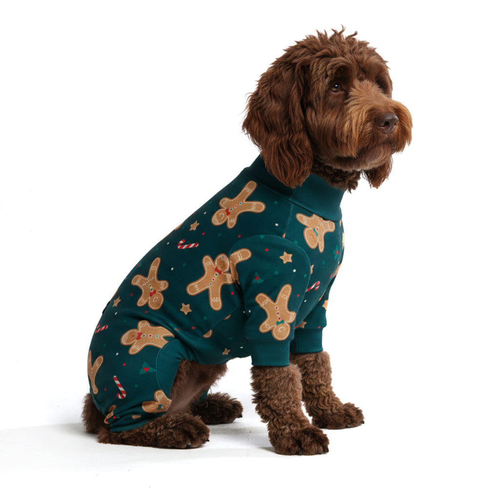 Dog Christmas Pajama - Gingerbread Man - Image 5