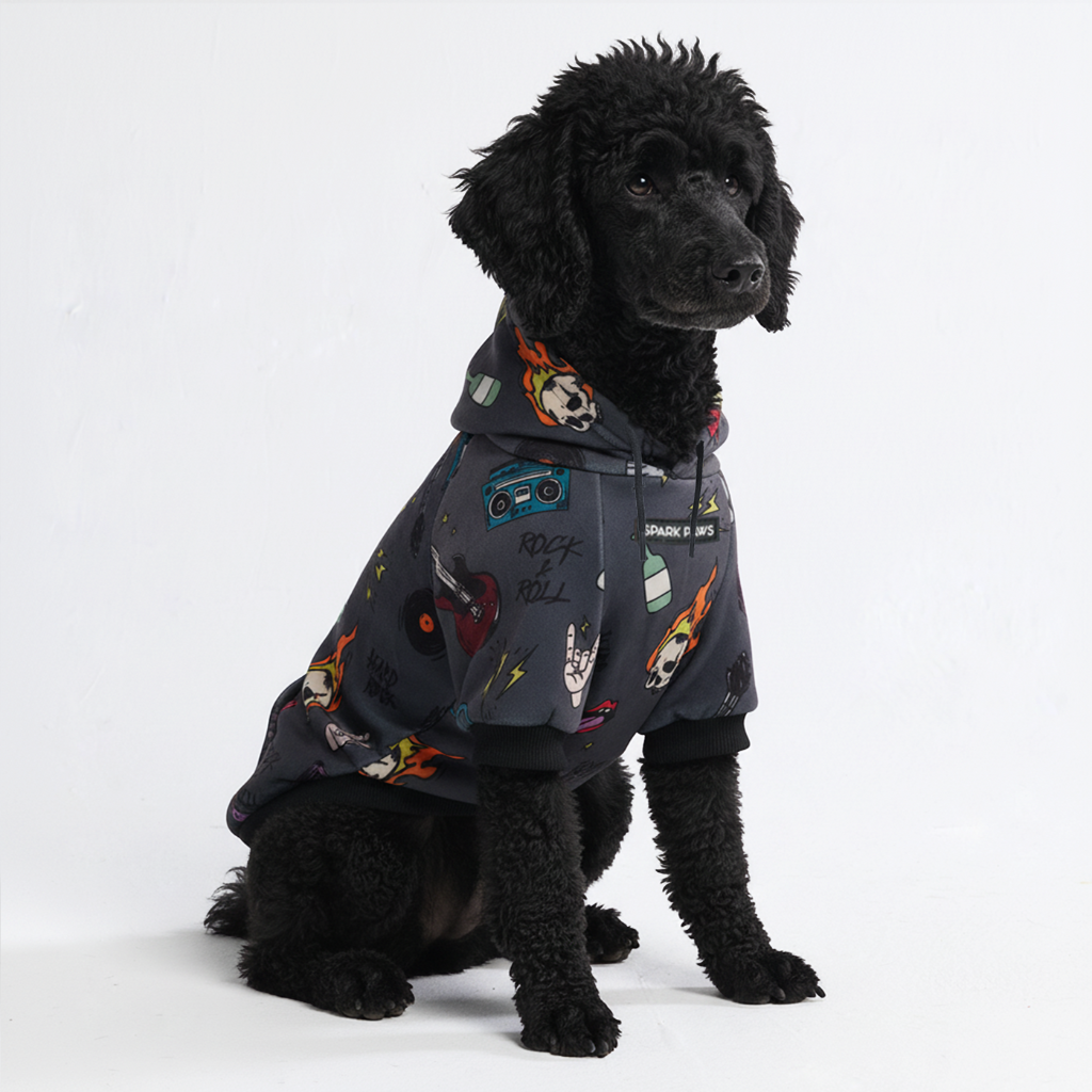 Rock and Roll Dog Hoodie - Image 7