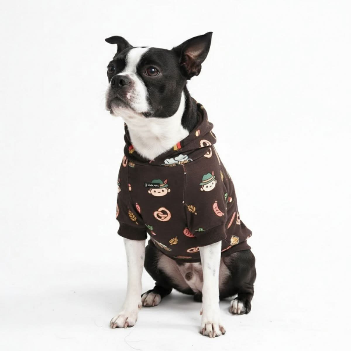 The Germany Dog Hoodie - Dark Brown - Image 3