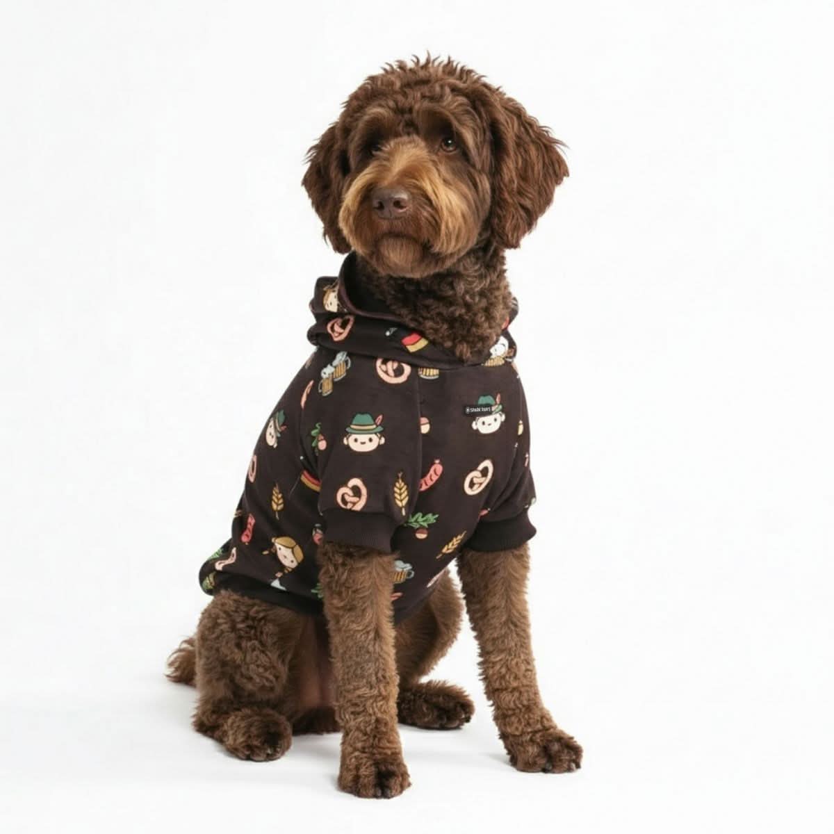 The Germany Dog Hoodie - Dark Brown - Image 4