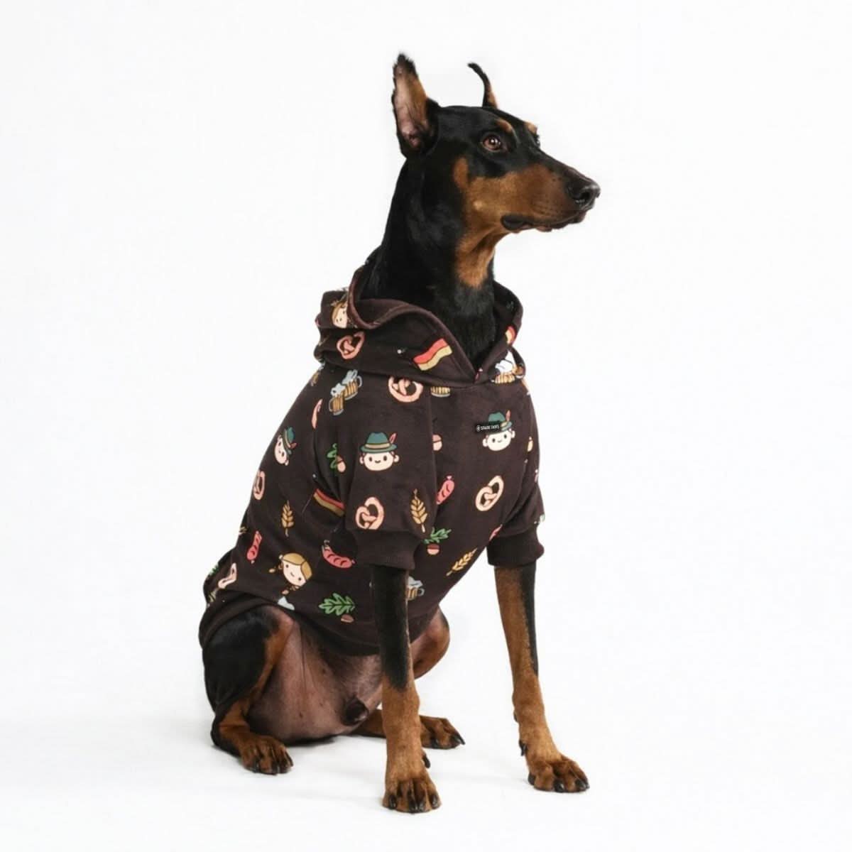 The Germany Dog Hoodie - Dark Brown - Image 2