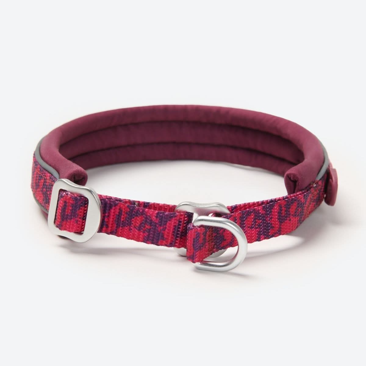 Cushioned Martingale Collar - Fuchsia Camo - Image 2