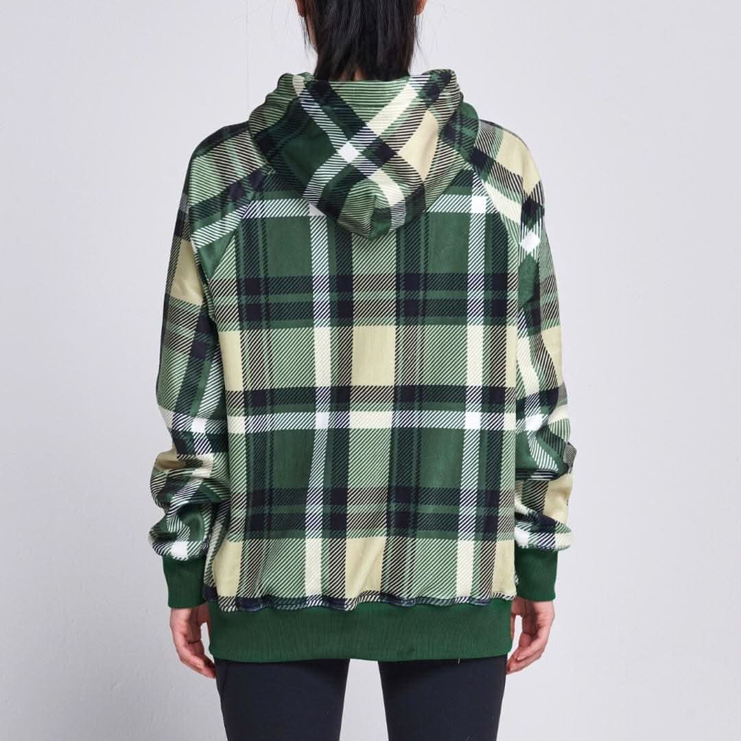 Green Plaid Human Hoodie - Image 3