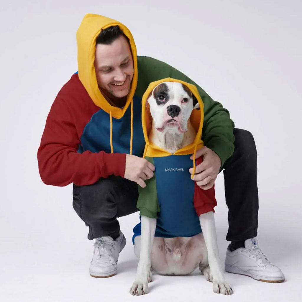 Primary Color Block Dog Hoodie - Image 13