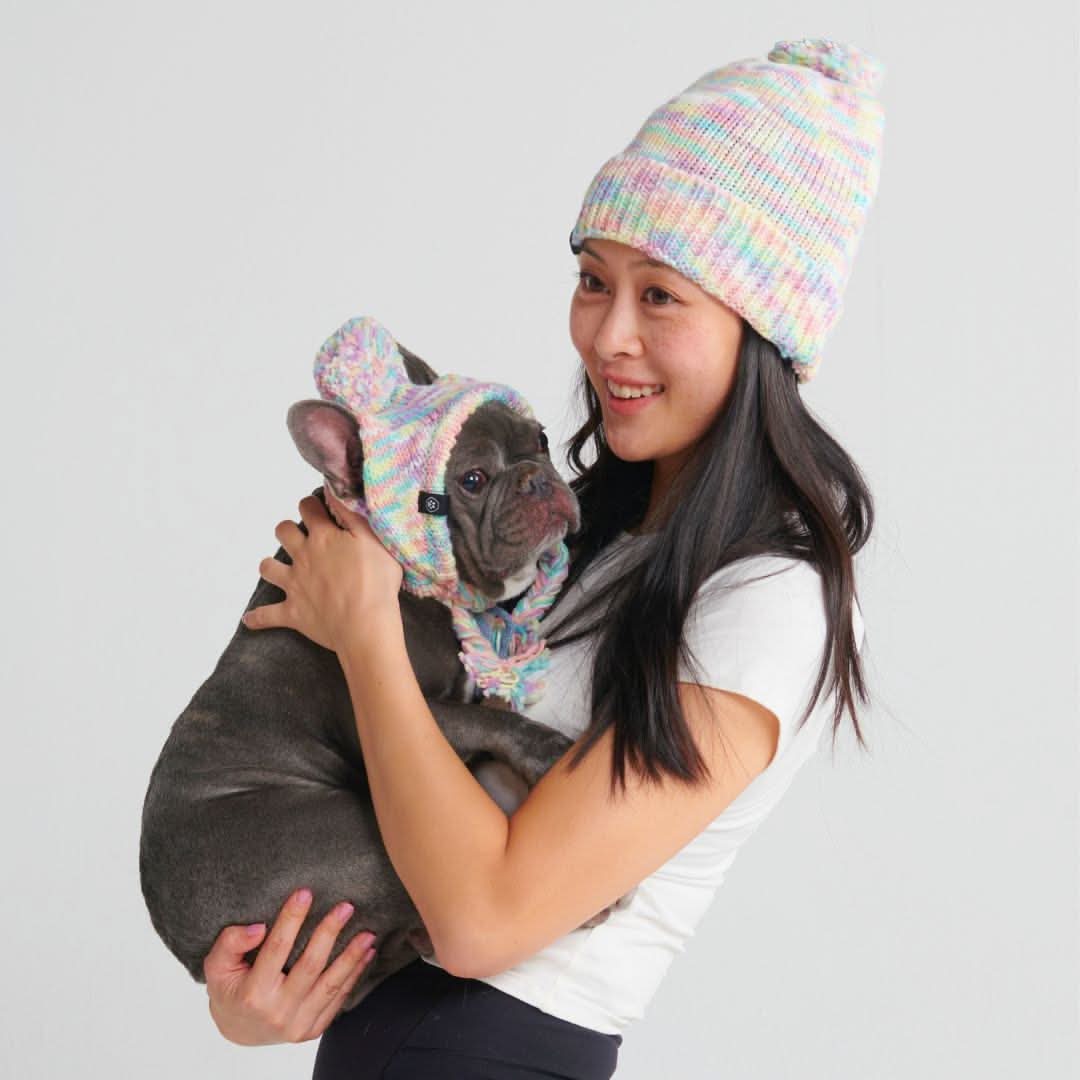 Human Pompom Hat - Pastel Icing - Image 3