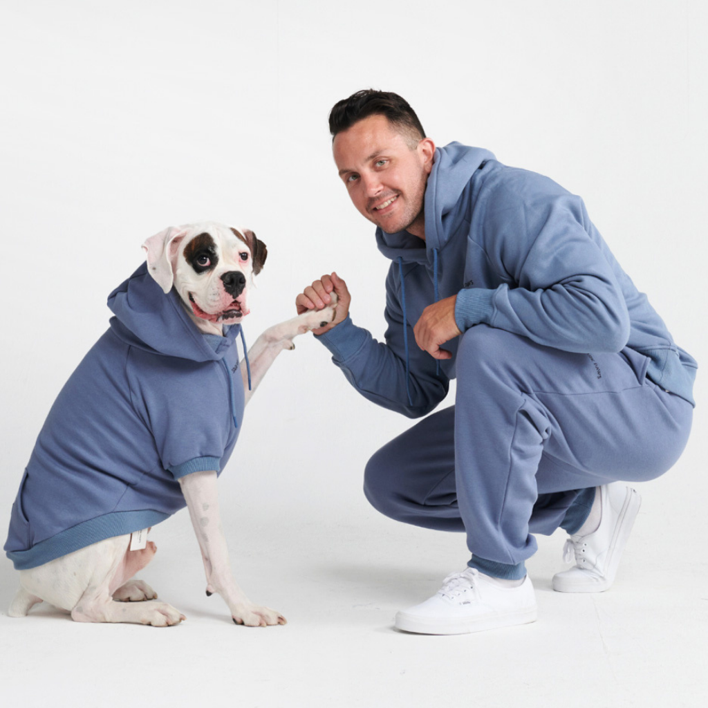 Essential Dog Hoodie - Slate Blue - Image 12