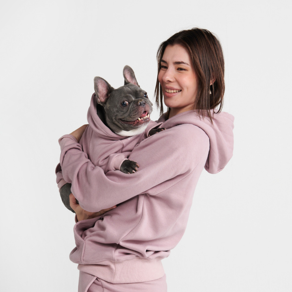 Essential Dog Hoodie - Purple Taupe - Image 10