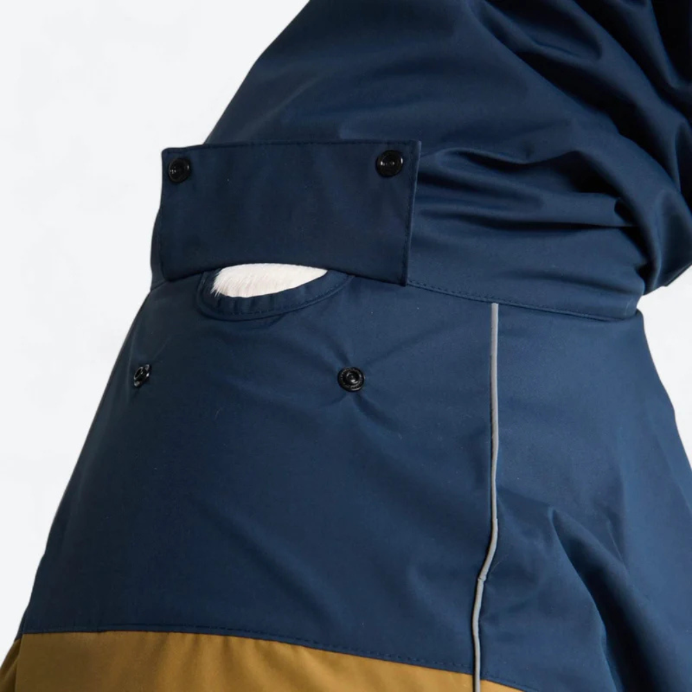 Breatheshield™ Dog Raincoat - Blue Gold Black - Image 11