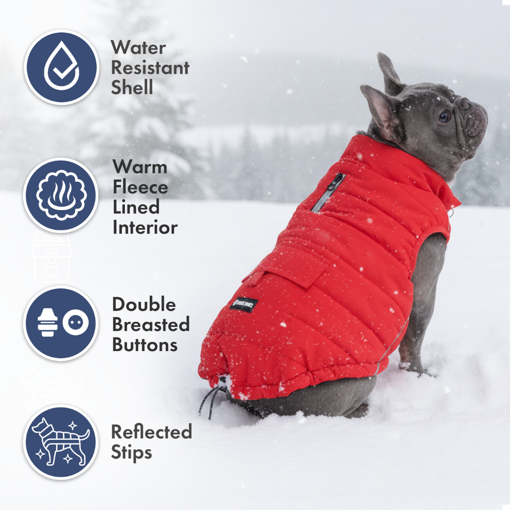 WarmShield Water-Resistant Jacket - Red - Image 12