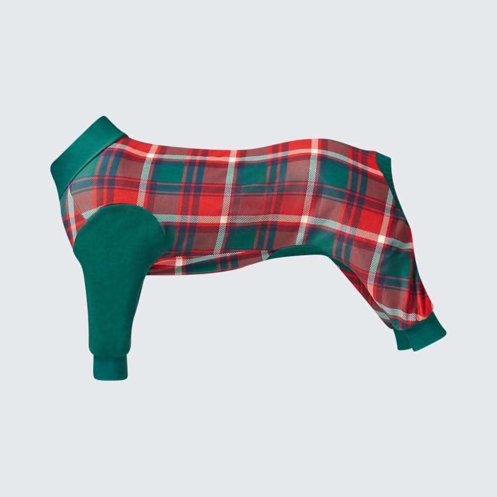 Dog Pajama - Green and Red Plaid - Image 10