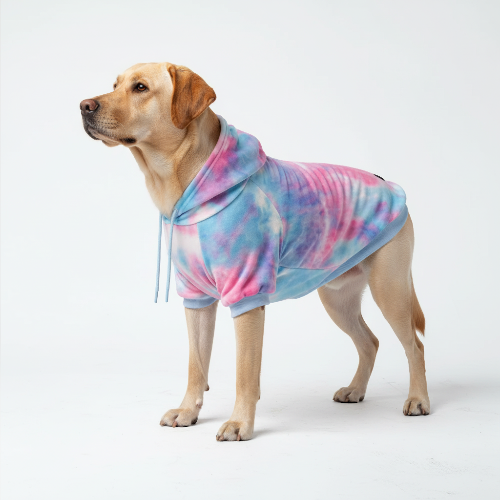 Velvet Dog Hoodie - Snow Cone - Image 6