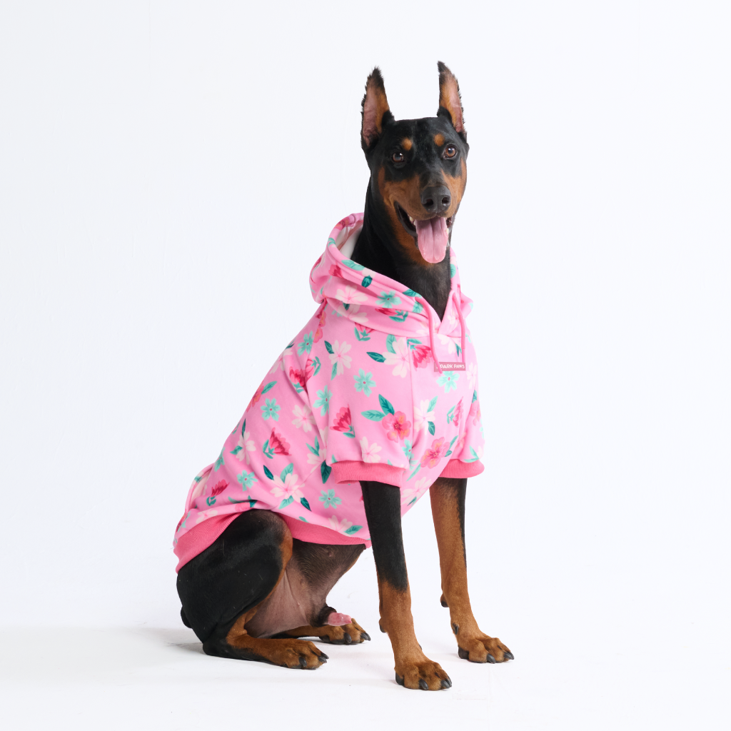 Blossom Dog Hoodie - Pink - Image 6