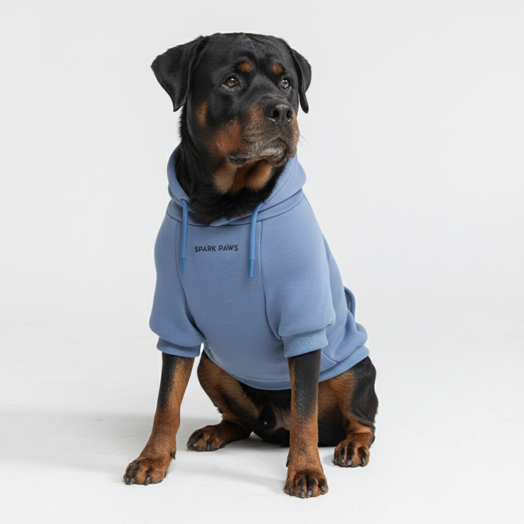 Essential Dog Hoodie - Slate Blue - Image 8