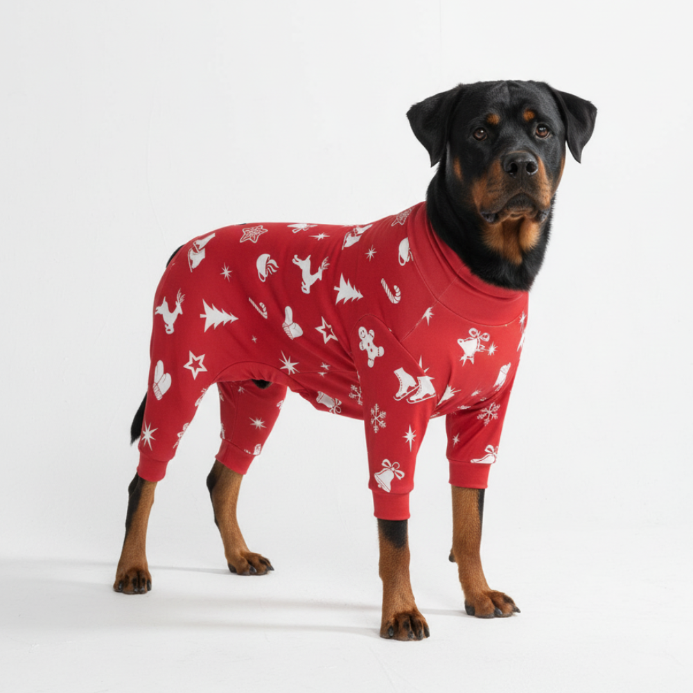 Dog Christmas Pajama - Red Cheer