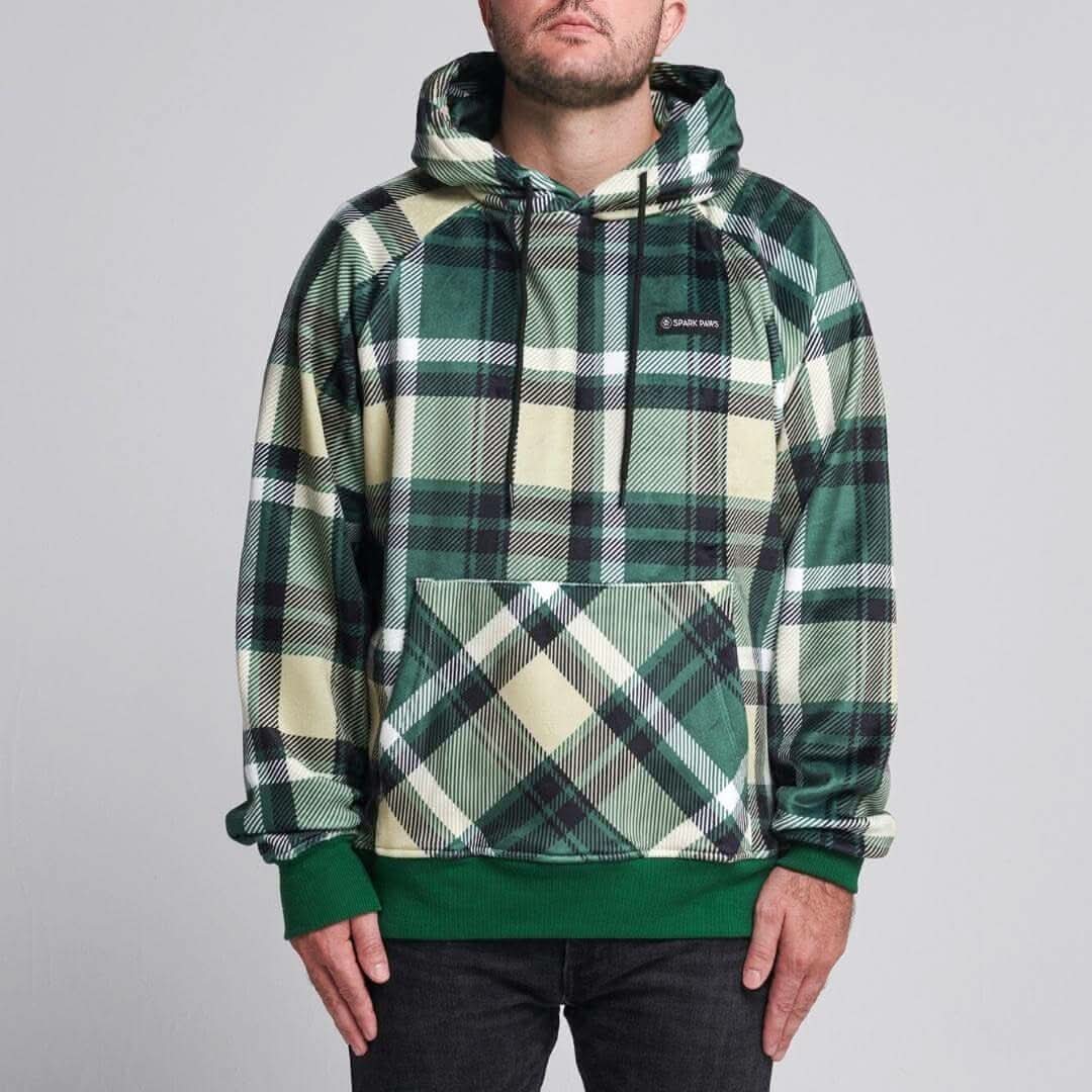 Green Plaid Human Hoodie - Image 2